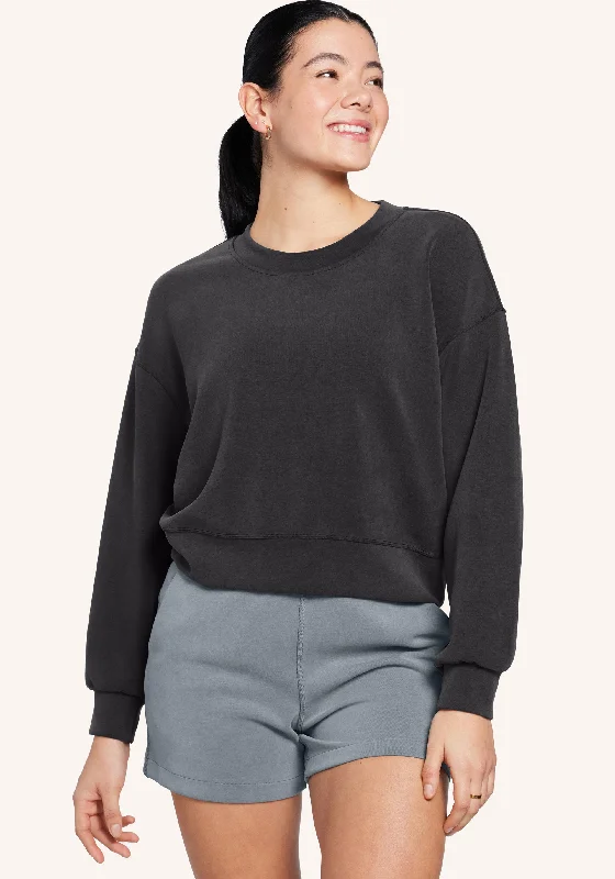 Refined Fashion Sale Perfectly Oversized Crop Crew Softstreme