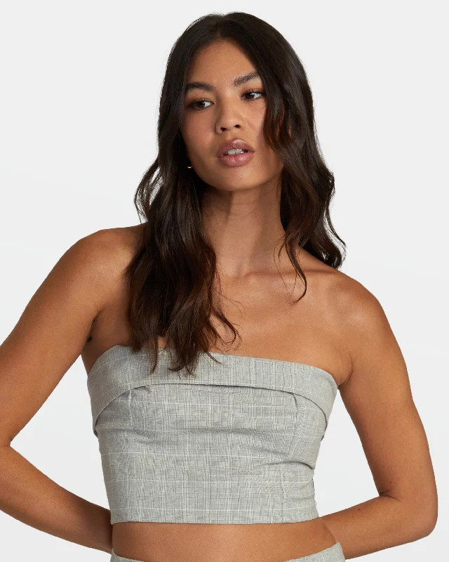 Hot Trends Claire Tube Top - Dark Khaki
