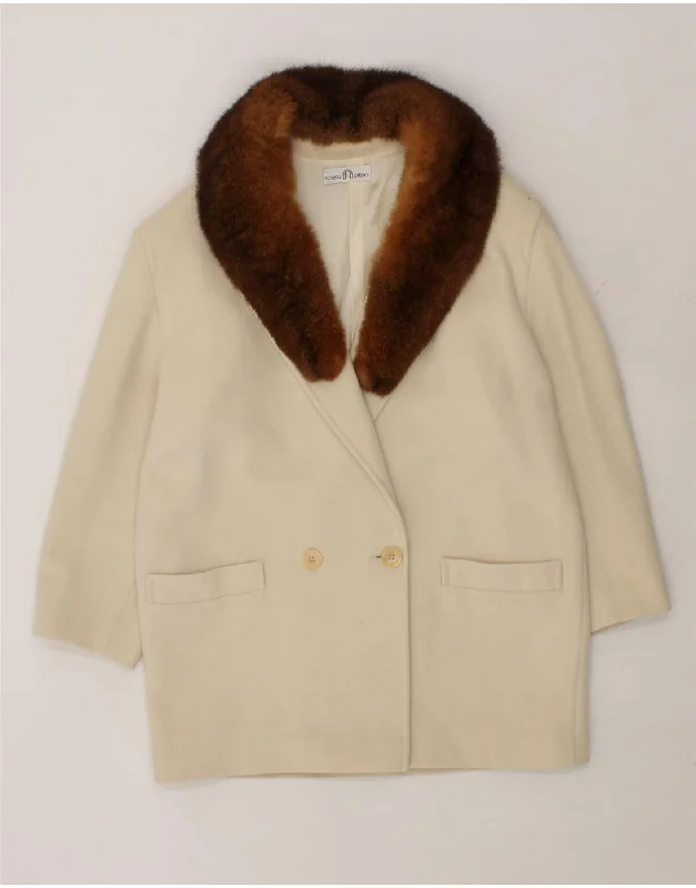 New Arrival Discount FIORELLA RUBINO Womens Double Breasted Coat UK 12 Medium Beige Wool New Arrival Discount FIORELLA RUBINO Womens Double Breasted Coat UK 12 Medium Beige Wool