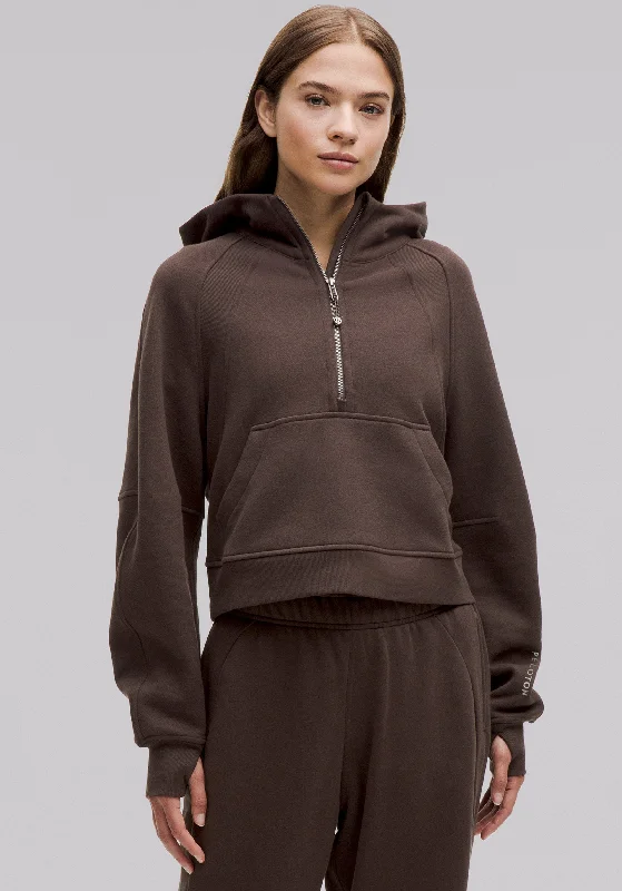 Mega Sale Scuba Oversized Half-Zip Hoodie
