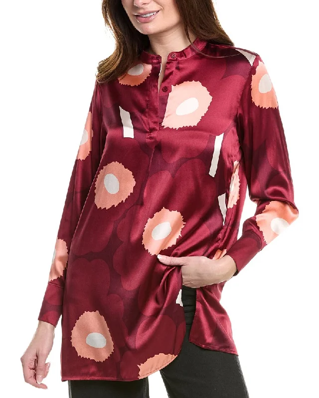 Refresh Your Wardrobe At A Fraction Of The Cost Marimekko Tiina Silk-Blend Blouse