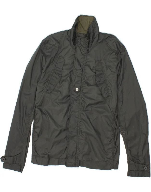 Fashion Essentials G-STAR Womens Slim Fit Bomber Jacket UK 14 Large Grey Polyamide