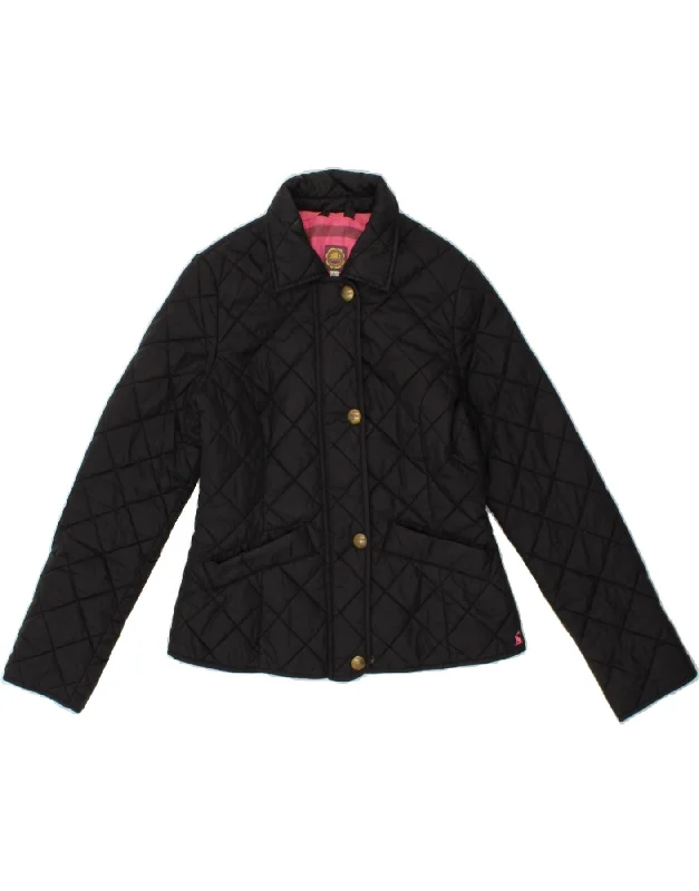 Women's Activewear for Exercise and Sports JOULES Womens Quilted Jacket UK 10 Small Black Polyamide