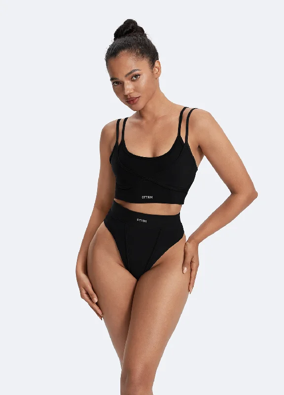On-Trend Fashion Offers Double-Strap Cotton Bralette