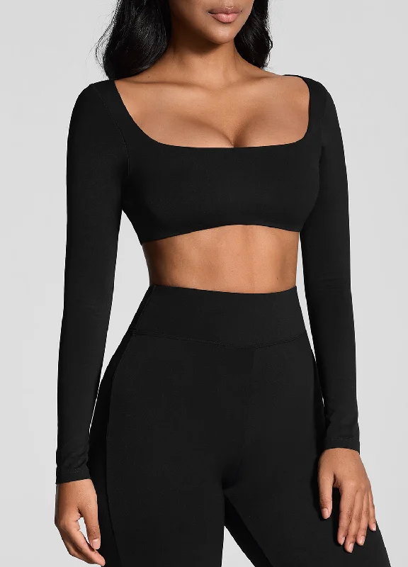 Limited-Time Offer Square Neck Crop Top