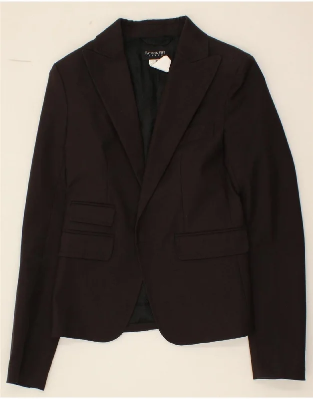 Holiday Special Offers PATRIZIA PEPE Womens Blazer Jacket IT 44 Medium Brown Cotton