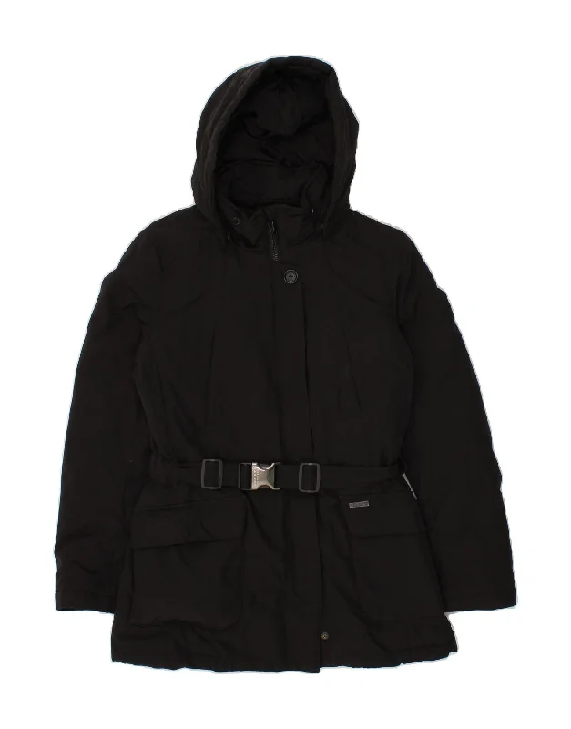 Fashion-forward Women's Wear WOOLRICH Womens Hooded Padded Coat UK 10 Small Black Cotton Fashion-forward Women's Wear WOOLRICH Womens Hooded Padded Coat UK 10 Small Black Cotton