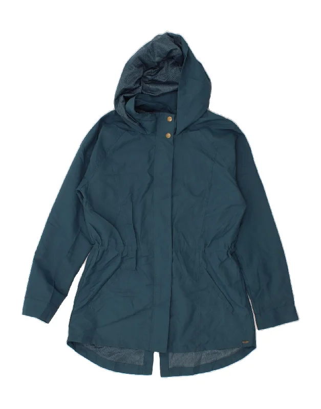 Women's Clothing For Special Occasions O'NEILL Womens Hooded Raincoat UK 14 Medium Blue Polyamide