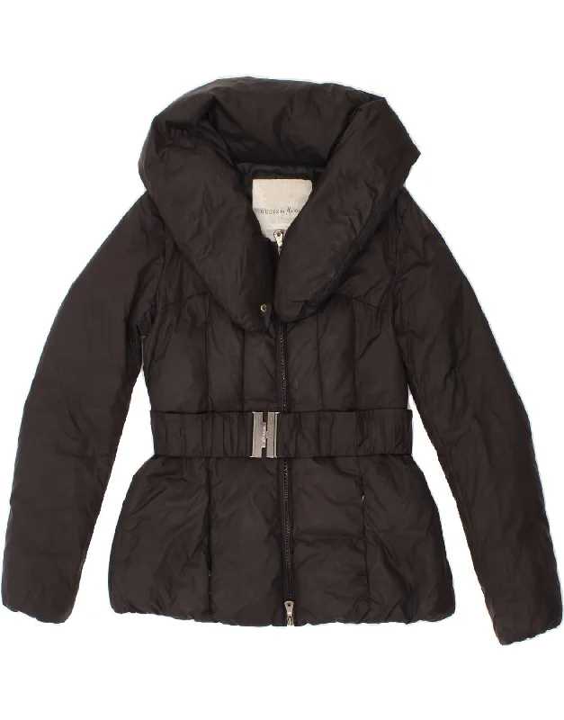 Clothing Sale GUESS BY MARCIANO Womens Padded Jacket IT 42 Medium Black Nylon