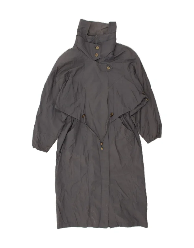 Women's Casual Dresses MISS JOY Womens Overcoat IT 40 Small Grey Cotton