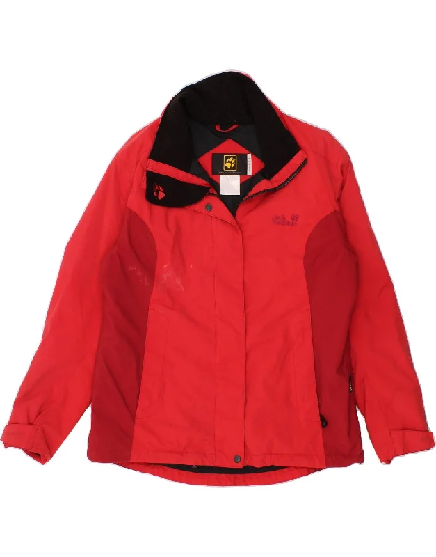 Women's Professional Outfit JACK WOLFSKIN Womens Windbreaker Jacket UK 14 Medium Red Colourblock Women's Professional Outfit JACK WOLFSKIN Womens Windbreaker Jacket UK 14 Medium Red Colourblock