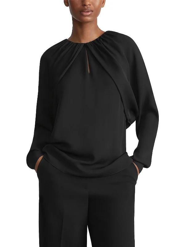 Fashion Frontiers Womens Silk Bolero Blouse
