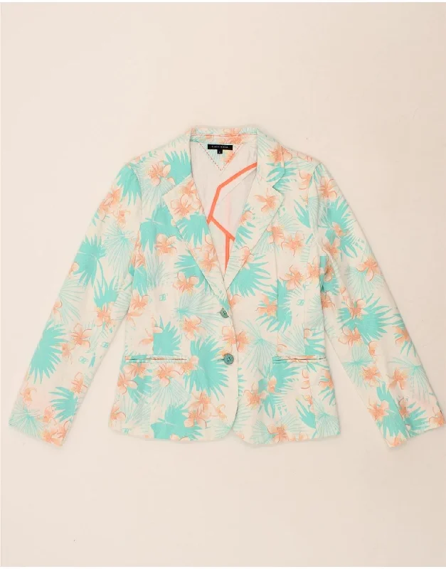 Feminine Dresses for Women in Bold Prints TOMMY HILFIGER Womens 2 Button Blazer Jacket US 8 Medium Turquoise Floral