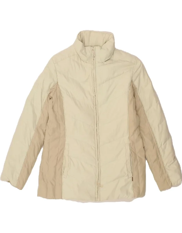 Women's Transitional Clothes PAUL & SHARK Womens Padded Jacket UK 10 Small Beige Colourblock Women's Transitional Clothes PAUL & SHARK Womens Padded Jacket UK 10 Small Beige Colourblock