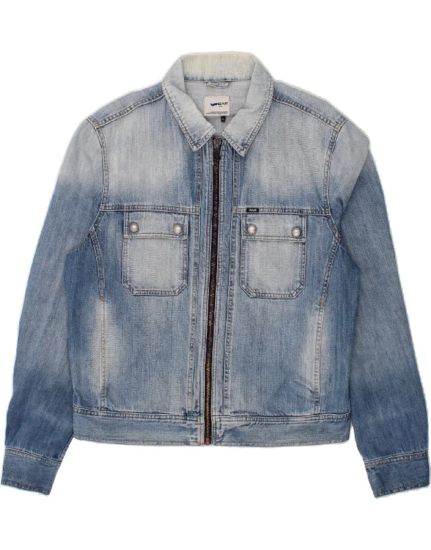 Women's High-Fashion Attire GAS Womens Denim Jacket UK 20 2XL Blue