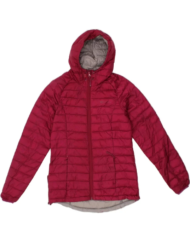 Flash Discount MOUNTAIN WAREHOUSE Womens Hooded Padded Jacket UK 12 Medium  Burgundy