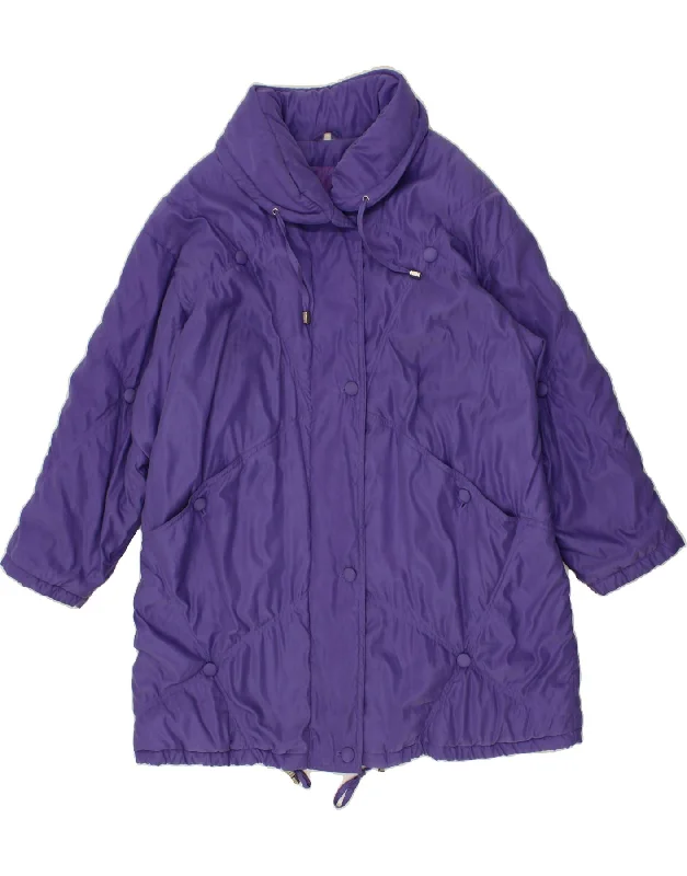 Women's Plus-Size Apparel VINTAGE Womens Windbreaker Coat UK 16 Large Purple