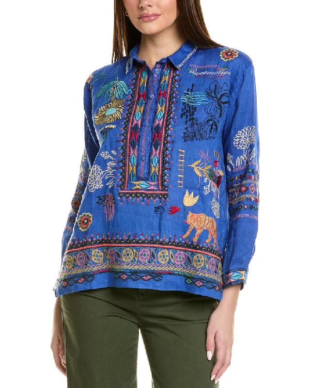 Your Favorite Styles Now On Sale Johnny Was Petite Simmie Linen Blouse