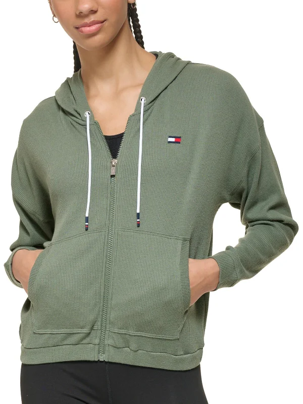 Huge Markdowns Womens Zipper Knit Zip Hoodie