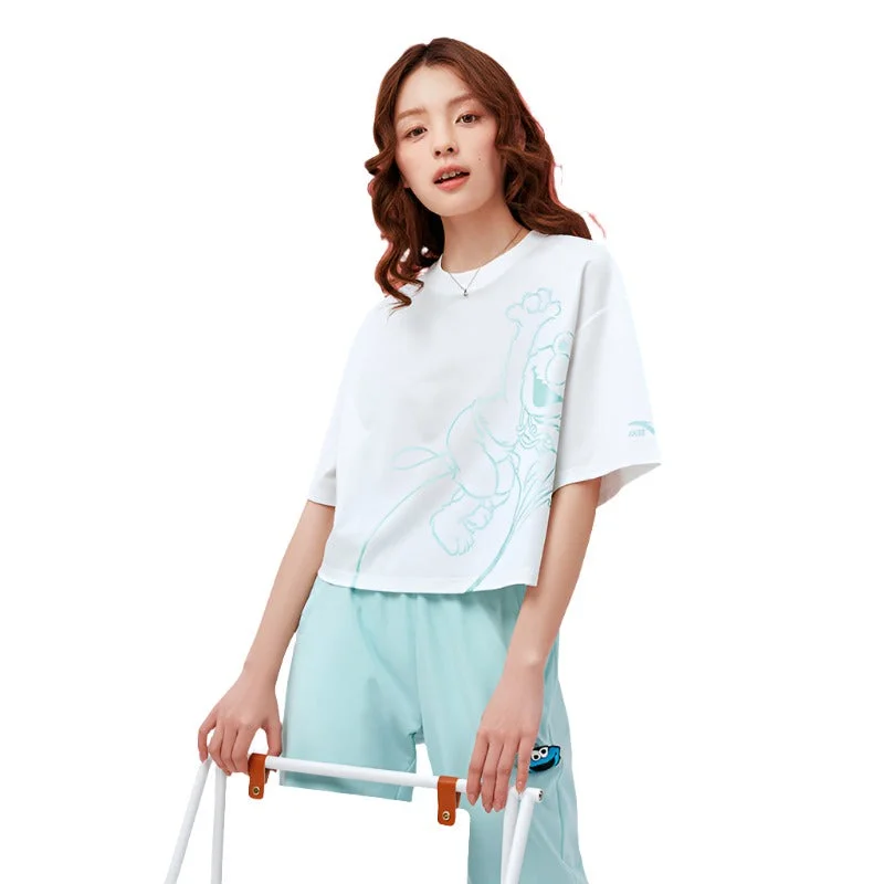 Chic Styles, Sharp Prices ANTA Women's IP Sesame Street Lifestyle SS Tee Shirt
