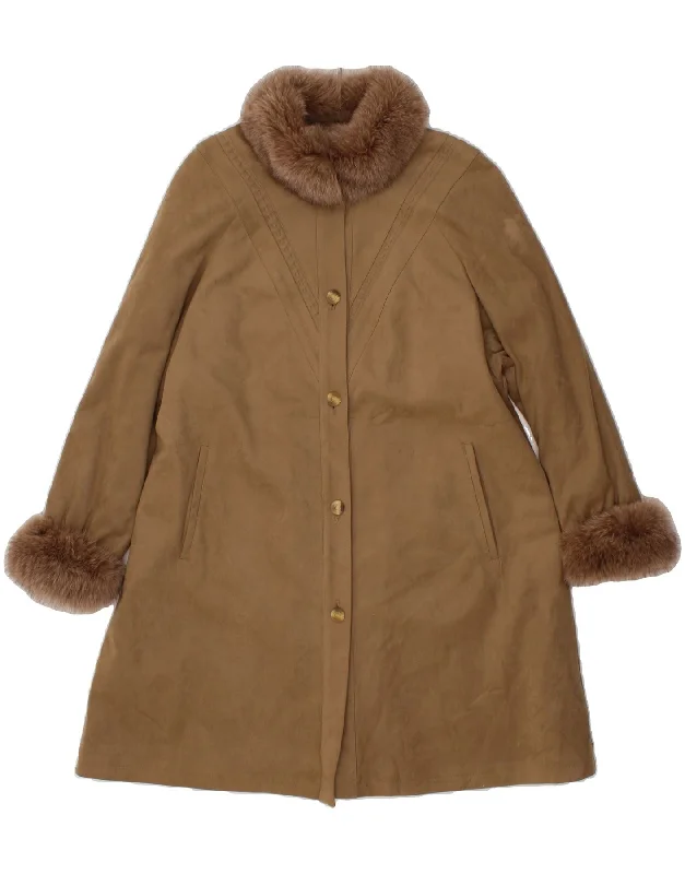 Fashionable Casual Tops YOUR SIXTH SENSE Womens Overcoat EU 38 Medium Beige Acrylic