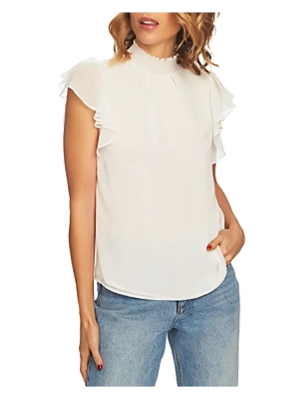Don't Miss These Must-Have Offers Womens Turtleneck Smocked Blouse