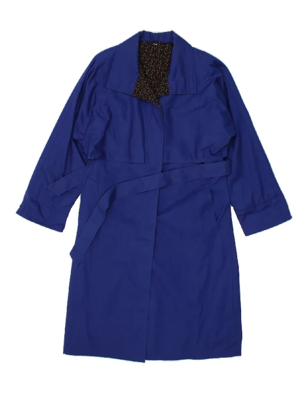 Luxury Fashion INCOM Womens Loose Fit Overcoat IT 46 Large Blue