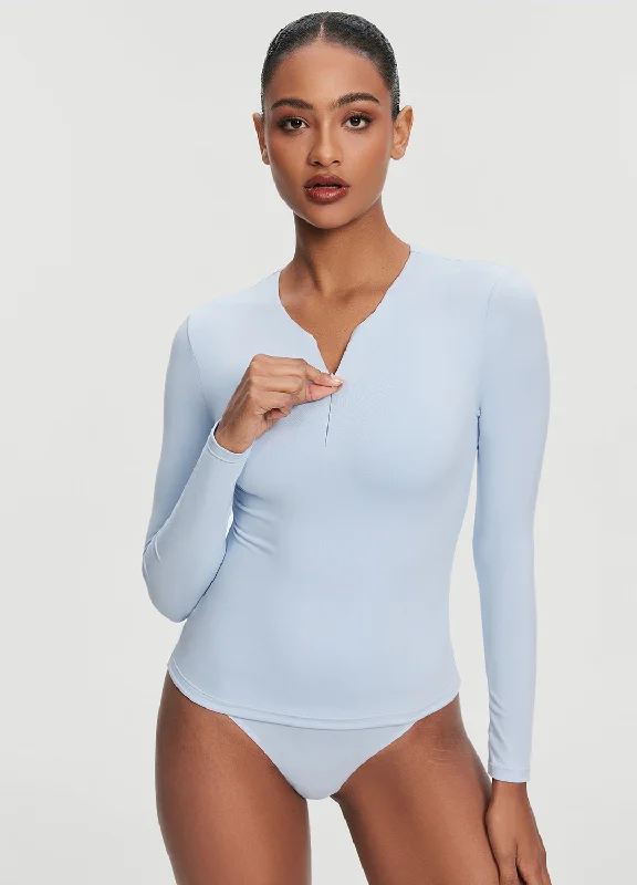 Great Fashion, Even Better Prices Quarter Zip Long Sleeve Top