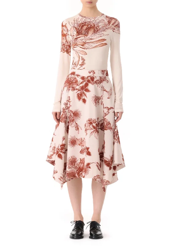 Get Ready For The Weekend With Big Savings Pincushion Floral Printed Jersey Long Sleeve Top