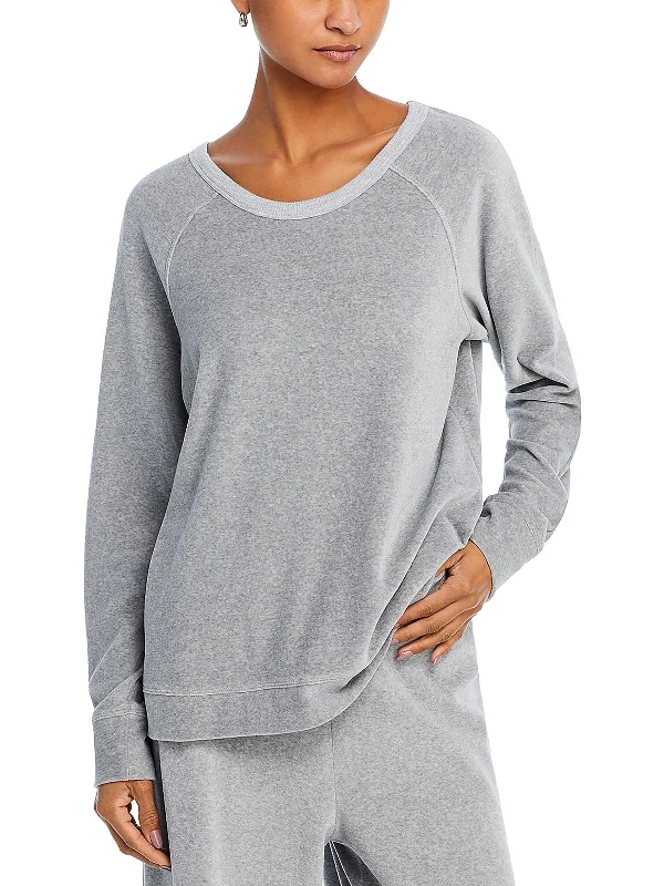 End Of Season Sale Womens Velvet Long Sleeve Sweatshirt