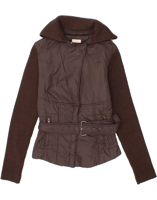 Comfortable Women's Clothes MAX & CO. Womens Padded Jacket EU 38 Medium Brown Polyamide Comfortable Women's Clothes MAX & CO. Womens Padded Jacket EU 38 Medium Brown Polyamide