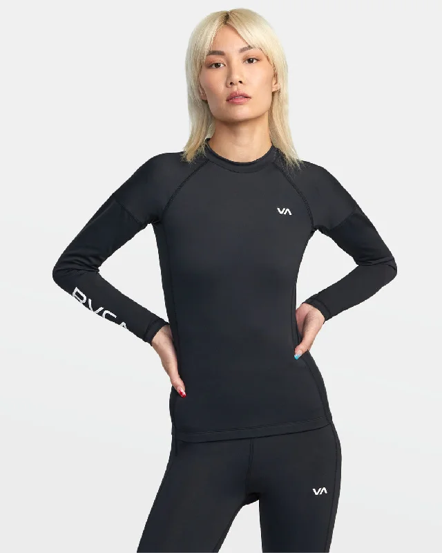Weekend Markdown Madness VA Sport Long Sleeve Compression Top - Black