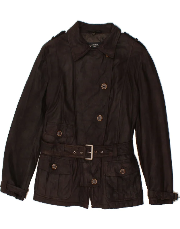 Stylish Dresses for Women MAX MARA Womens Suede Jacket UK 14 Medium Brown Leather