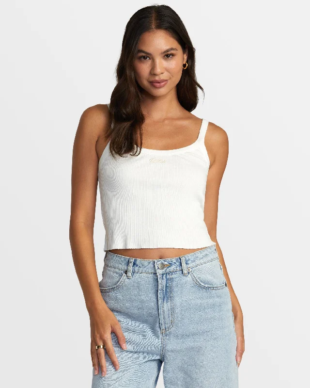 Enjoy Discount Westside Crop Top - Whisper White