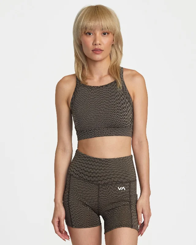 End-Of-Week Price Drops Jacquard High Impact Bra - Va Warp Chocolate