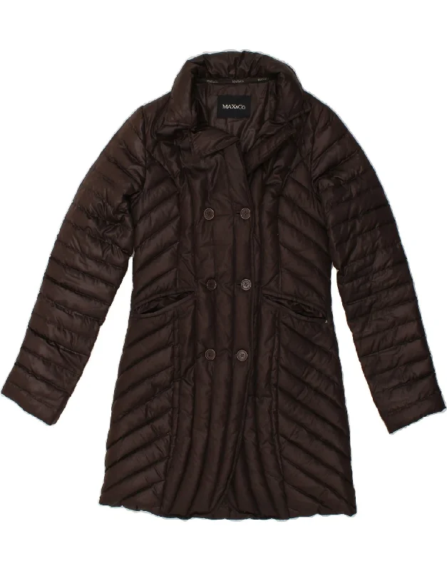 Women's High-Fashion Attire MAX & CO. Womens Padded Coat UK 12 Medium Brown