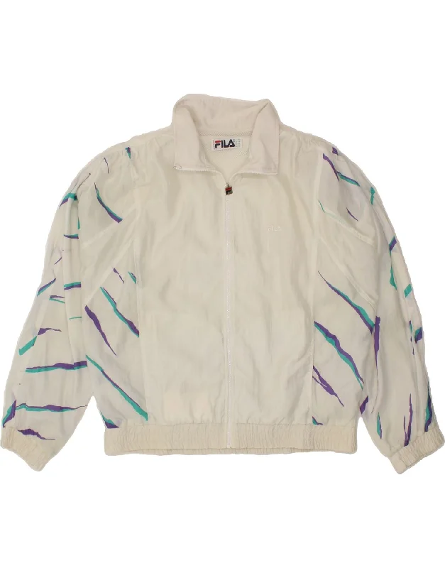Women's Elegant Apparel FILA Womens Oversized Abstract Pattern Bomber Jacket IT 48 XL Off White Women's Elegant Apparel FILA Womens Oversized Abstract Pattern Bomber Jacket IT 48 XL Off White