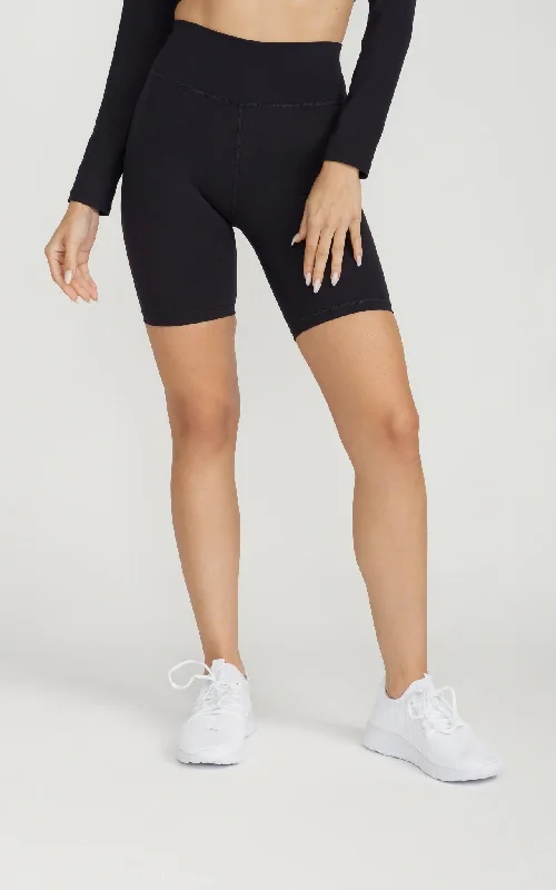 Premium Quality At Unbeatable Prices Bliss Biker Short 8" in Black