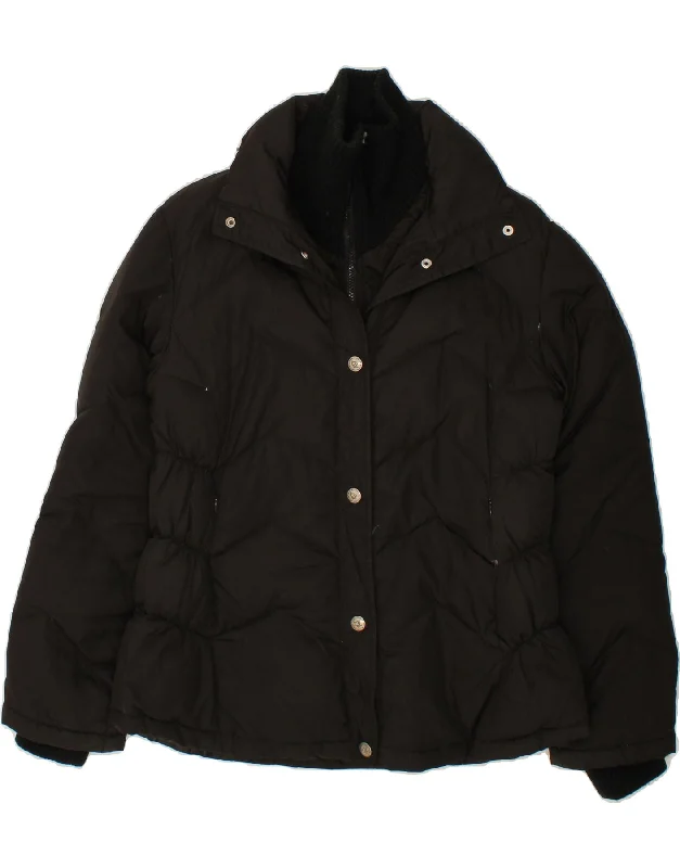 Outfits For Women RIFLE Womens Padded Jacket UK 14 Medium Black Polyester