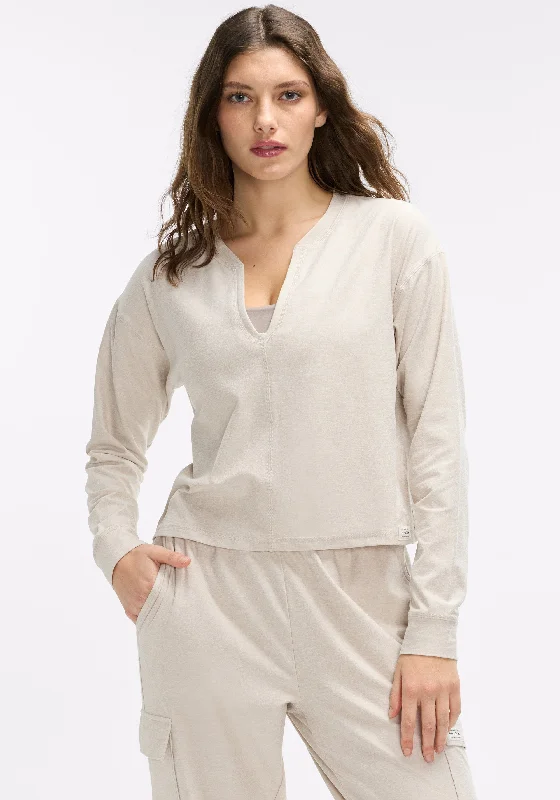 The Sale You'Ve Been Waiting For Dreamblend Split Neck Long Sleeve