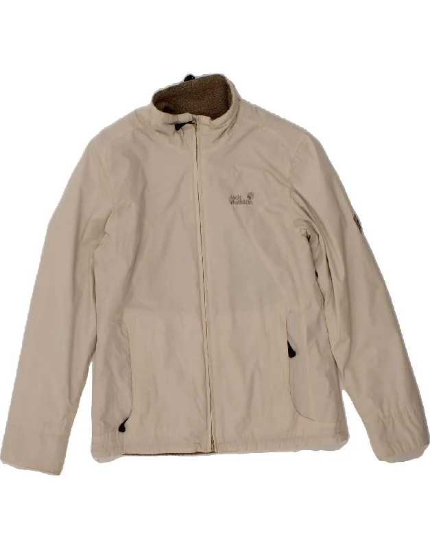 Women's Clothing Apparel JACK WOLFSKIN Womens Windbreaker Jacket UK 10 Small Off White Polyester Women's Clothing Apparel JACK WOLFSKIN Womens Windbreaker Jacket UK 10 Small Off White Polyester