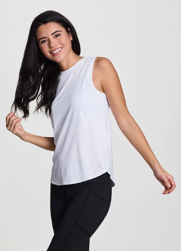 Romantic Chic Deals To The Core Laser Tank