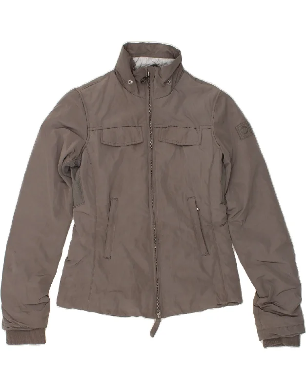 Trendy Street Style Clothing MURPHY & NYE Womens Bomber Jacket UK 14 Medium Grey Polyester Trendy Street Style Clothing MURPHY & NYE Womens Bomber Jacket UK 14 Medium Grey Polyester