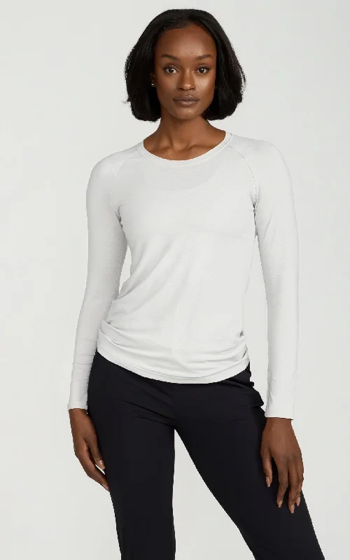 Massive Savings On New Arrivals Women's Long Sleeve Lux-Tech Shirt in White