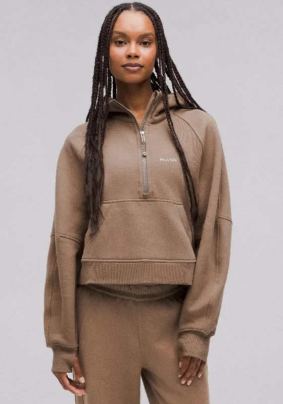 The Sale Everyone's Talking About Scuba Oversized Half-Zip Hoodie