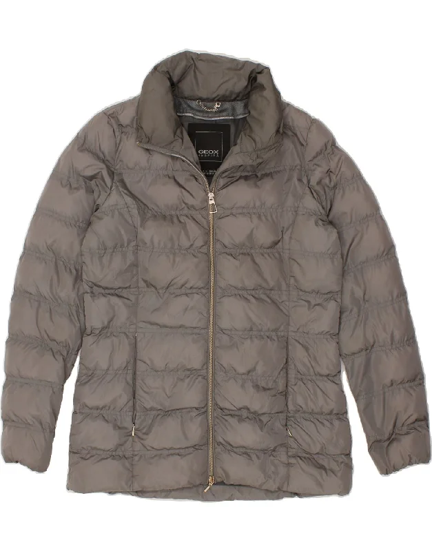 Women's Clothes For Work Events GEOX Womens Respira Oversized Padded Jacket UK 10 Small Grey Polyamide Women's Clothes For Work Events GEOX Womens Respira Oversized Padded Jacket UK 10 Small Grey Polyamide