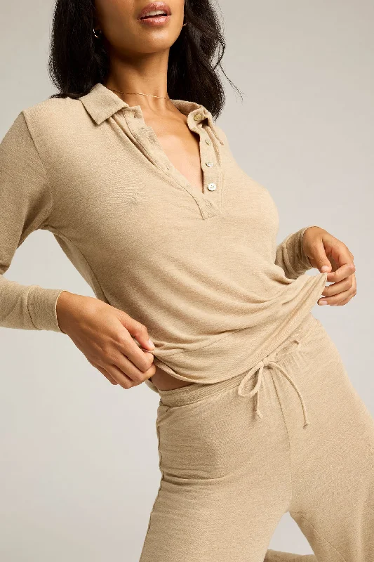 Massive Selection Sale Fino Cashmere Polo in Dune