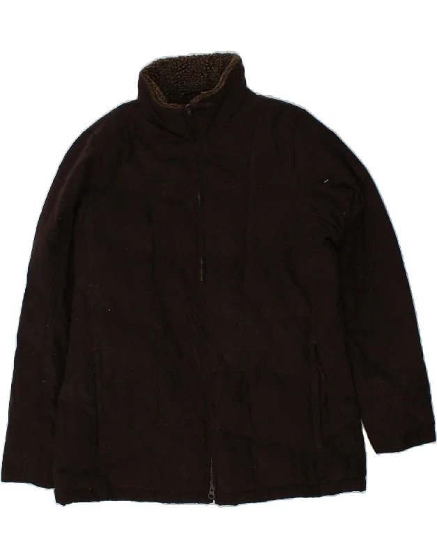 Women's Athletic Outfit L.L.BEAN Womens Padded Jacket UK 16 Large Brown Polyester