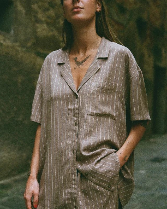 Sustainable Fashion Extravaganza Mason Button Down Shirt - Dark Khaki