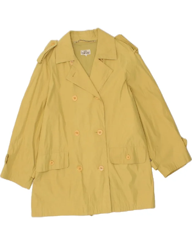 Bold and Elegant Women's Fashion ALBA FORNARI Womens Double Breasted Coat UK 14 Medium Yellow Polyester Bold and Elegant Women's Fashion ALBA FORNARI Womens Double Breasted Coat UK 14 Medium Yellow Polyester